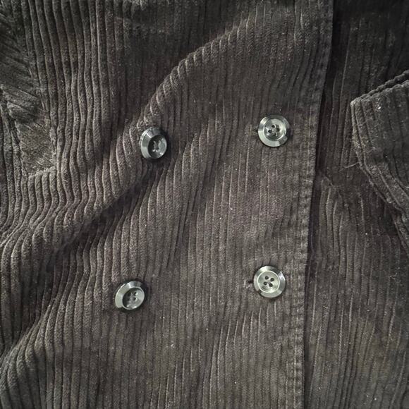 Vintage 2002 Gymboree Black Corduroy Jacket Coat Hooded Toddler Boy 2t  Holiday - Picture 2 of 5